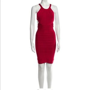 Herve Leger Zariah Knee-Length Dress Sz Med